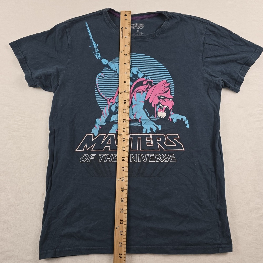 Master of the Universe Shirt MOTU Men's Size Small Neon Logo Battle Cat He-Man - Picture 5 of 6